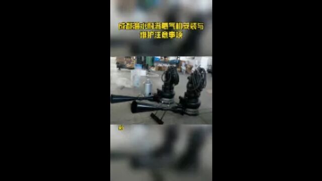 成都潜水射流曝气机安装与维护注意事项