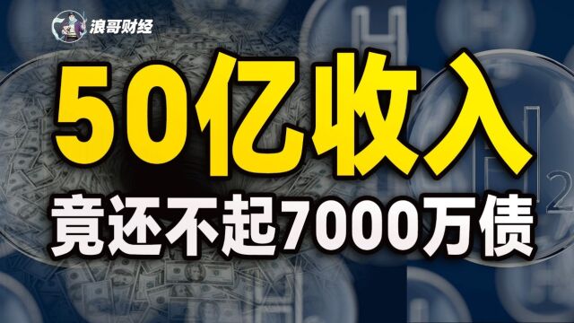 50亿收入,还不起7000万债?这种上市公司可得小心