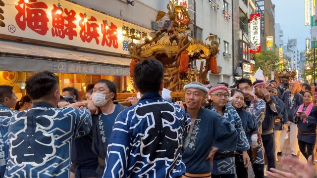 江户三大祭 神田祭,日本东京上野アニヤ横丁“神幸祭”ー下谷町 .20230519