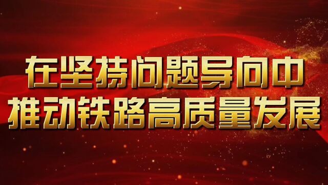 在坚持问题导向中推动铁路高质量发展