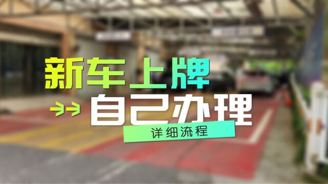 不想找待办?那自己弄,自己新车上牌详细流程!!!