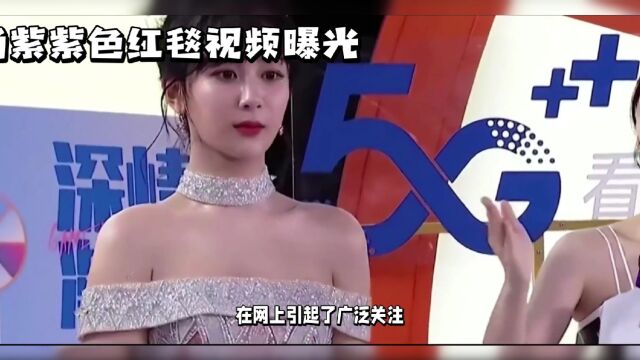 杨紫 紫色红毯视频曝光,真是太好看了