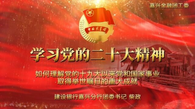 5 建设银行嘉兴分行 柴政 如何理解党的十九大以来党和国家事业取得举世瞩目的重大成就