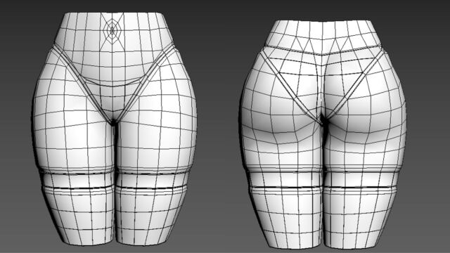 【3dmax建模】从box开始制作黑丝翘臀模型,3dmax角色建模教程