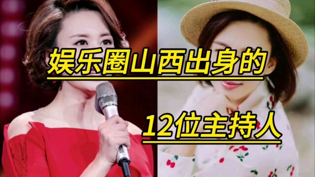 娱乐圈山西出身的12位主持人