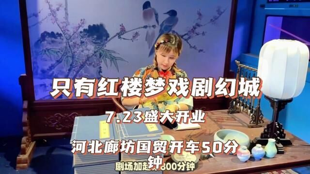 河北廊坊历时8年打造的只有红楼梦戏剧幻城真的太美啦,太好玩啦,在这里又是观众又是演员,这种体验太nice啦,快来体验吧