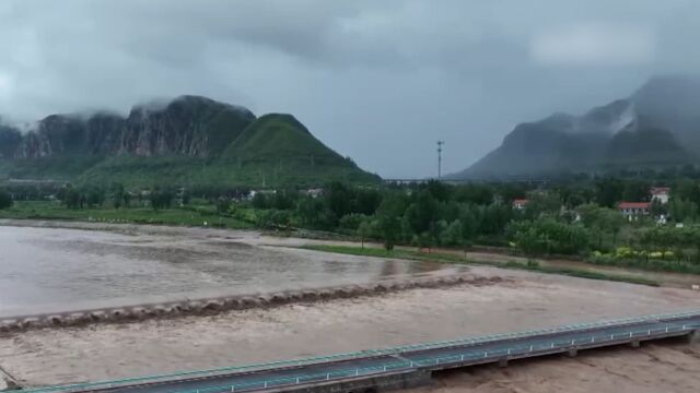 河北邯郸:清漳河水位上涨,沿岸村庄加强防范