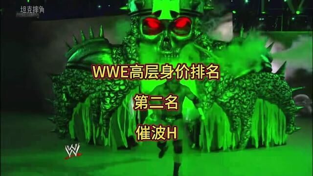 WWE高层身价排名,第二名,吹波H,软饭界的天花板#拳击比赛 #冠军