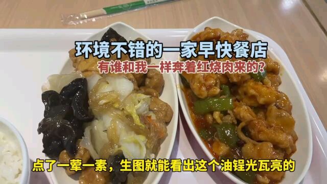 环境不错的早快餐店,20元标准的工作餐,有谁也是冲着店名来的