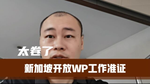 太卷了!新加坡9月1日新政,开放来自南亚和东南亚的WP准证