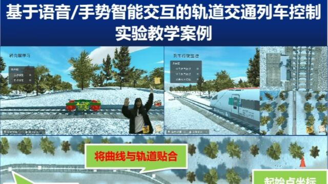 【案例视频】基于语音手势智能交互的轨道交通列车控制实验教学案例