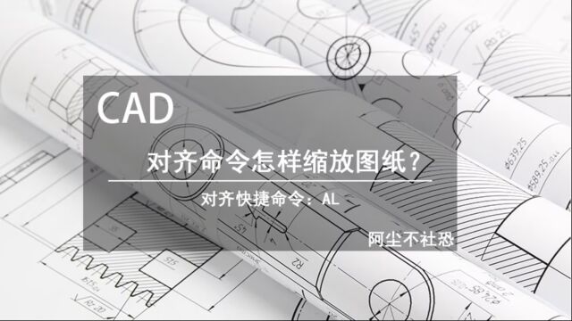 CAD必学的操作小技巧:对齐命令怎样缩放图纸?