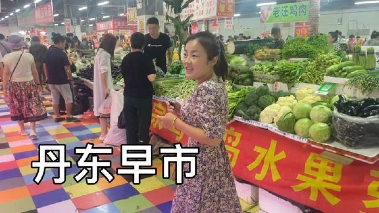 逛中朝边境丹东早市,里面卖什么的都有,看看价格咋样?