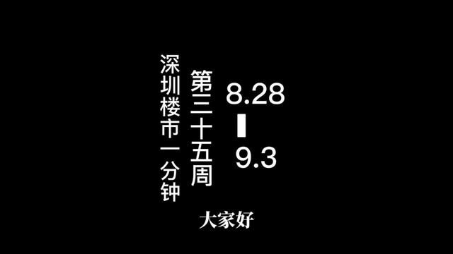 深圳每周楼市一分钟第35周 本周关键词:集中利好全面落地