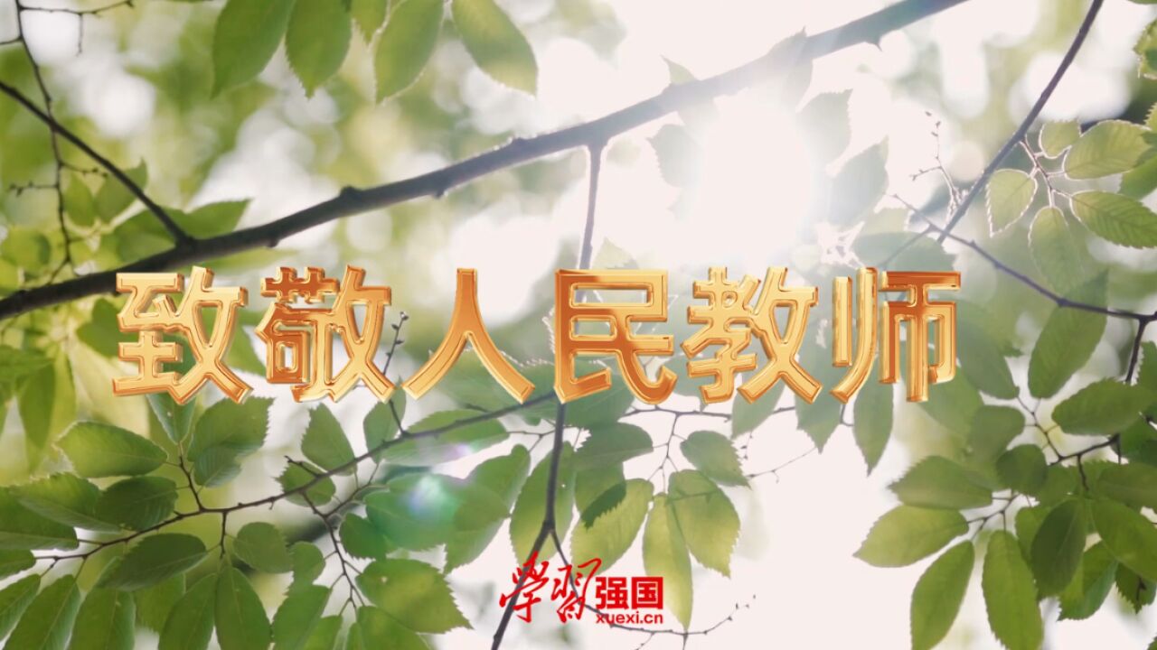 教师节主题“感人瞬间”系列微视频丨致敬人民教师