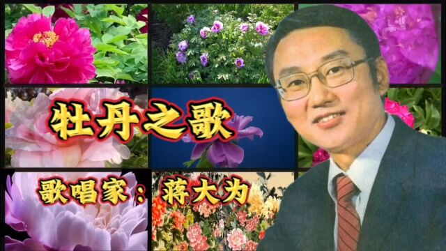 蒋大为《牡丹之歌》啊牡丹百花丛中最鲜艳啊牡丹众香国里最壮观