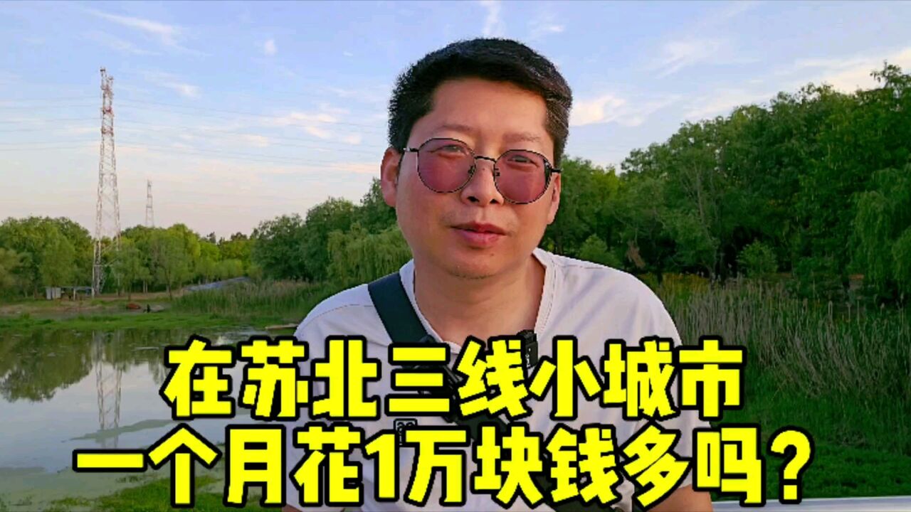 你生活的城市 每个月要花多少钱?我在苏北三线小城市 一个月1万多