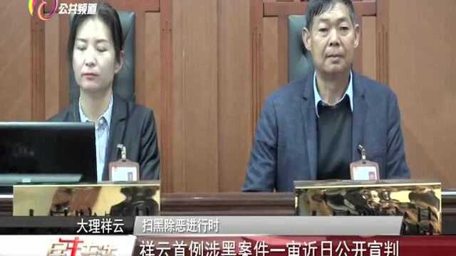 扫黑除恶进行时 祥云首例涉黑案件一审近日公开宣判