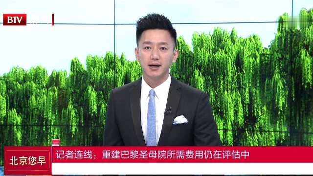 记者连线:重建巴黎圣母院所需费用仍在评估中