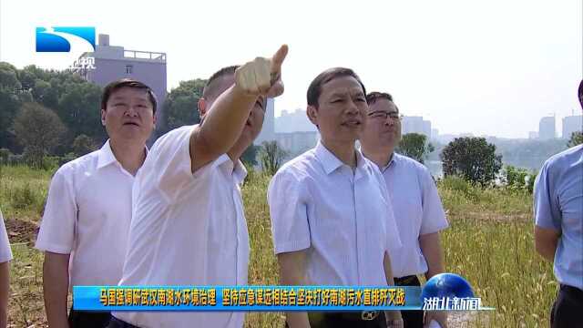 马国强调研武汉南湖水环境治理 坚持应急谋远相结合坚决打好南湖污水直排歼灭战