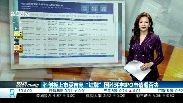 科创板上市委首亮“红牌”国科环宇IPO申请遭否决