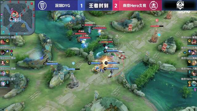 南京Hero久竞 vs 深圳DYG 第三局 末选盾山效果奇佳,南京Hero来到赛点