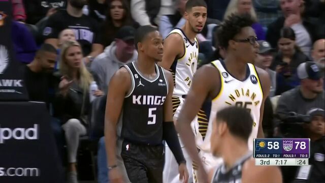 步行者vs国王第3节英文原声回放