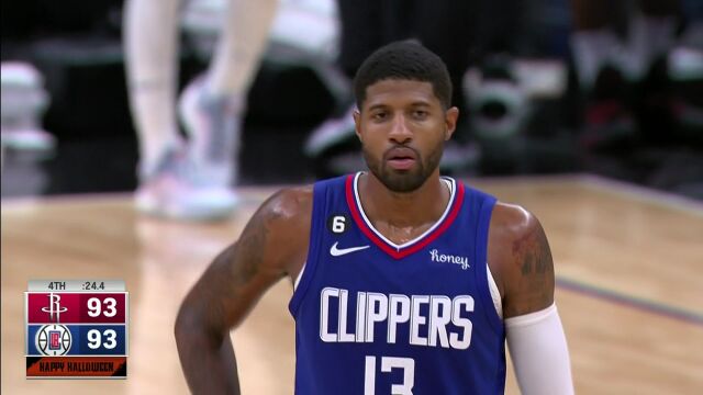 NBA常规赛：火箭vs快船第4节英文原声回放