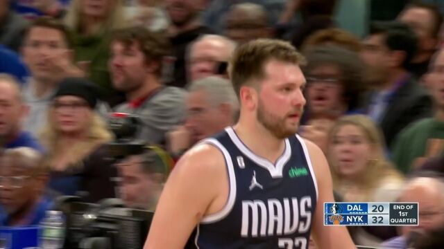 卢卡的魔法就是这么神奇 东契奇后场超远三分空心入网遗憾超时