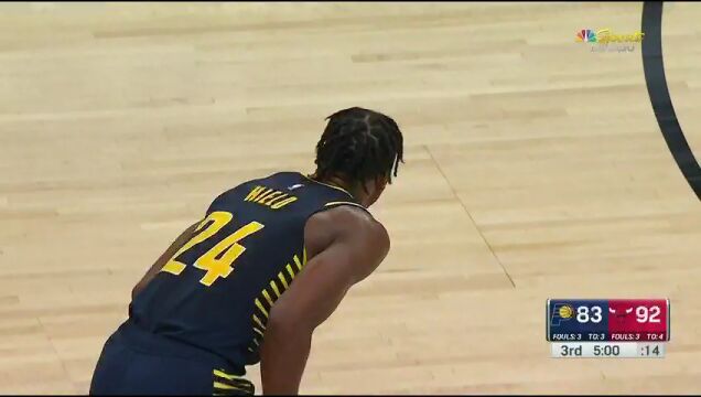  NBA常规赛：步行者vs公牛第3节中文解说回放