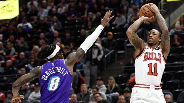 德罗赞vs爵士集锦 独揽26+6末节发威焊接全队