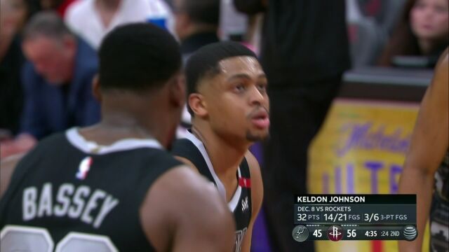 NBA常规赛：马刺vs火箭英文原声全场回放