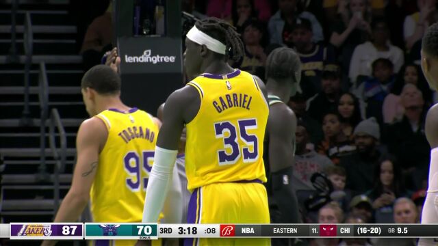 湖人vs黄蜂第3节英文原声回放