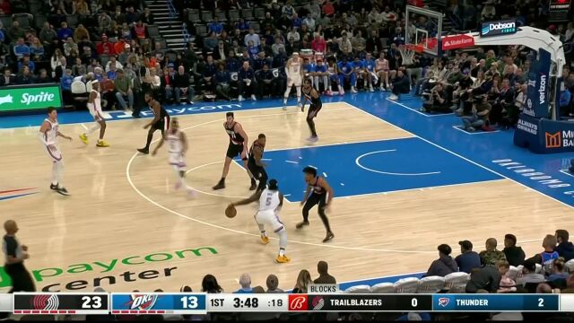 利拉德抢断连线 尤班克斯飞天遁地空接暴扣