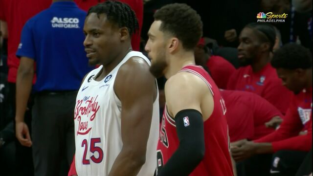 NBA常规赛：公牛vs76人英文原声全场回放