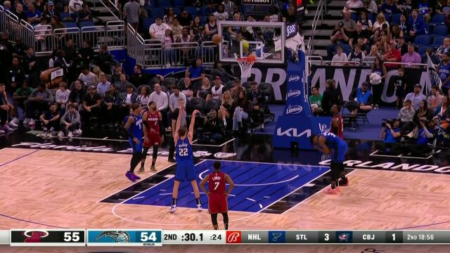 NBA常规赛：热火vs魔术第2节中文解说回放