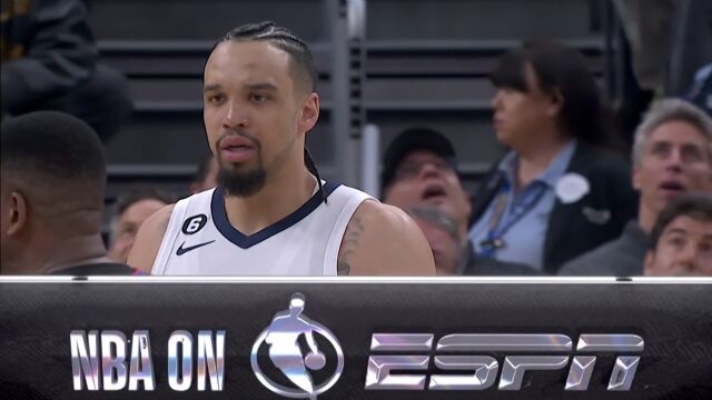 NBA常规赛：灰熊vs勇士第2节中文解说回放