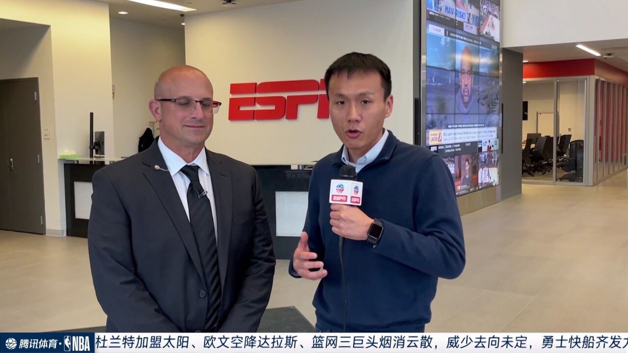 腾讯记者王琪鑫连线ESPN专家鲍比马克斯:太阳成西部争冠热门球队 篮网将兑换价值最大化