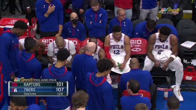 NBA常规赛：猛龙vs费城加时英文原声回放