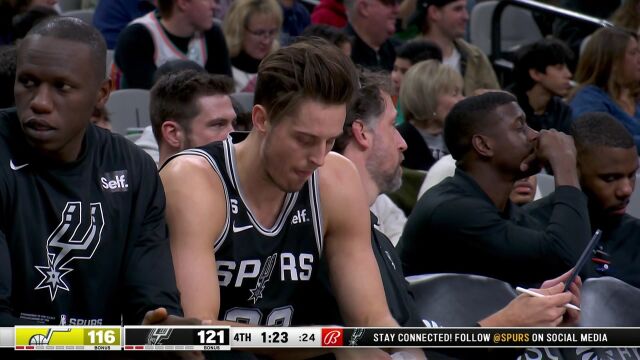 NBA常规赛：爵士vs马刺中文解说全场回放