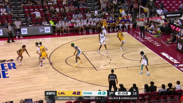 湖人vs黄蜂第3节中文解说回放