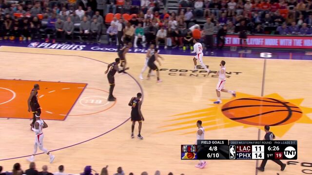 扛起球队进攻大旗！鲍威尔面对保罗抛投造成2+1