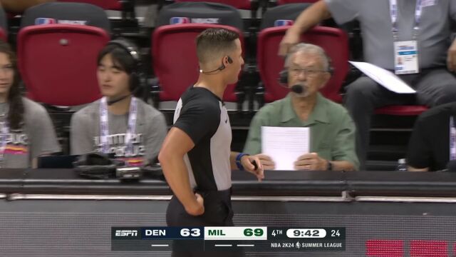 NBA夏季联赛：掘金vs雄鹿第4节中文解说回放