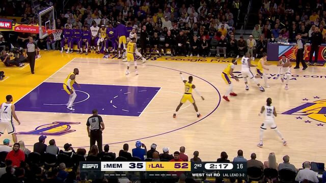 灰熊vs湖人第2节中文解说回放