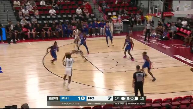 76人vs鹈鹕英文原声全场回放