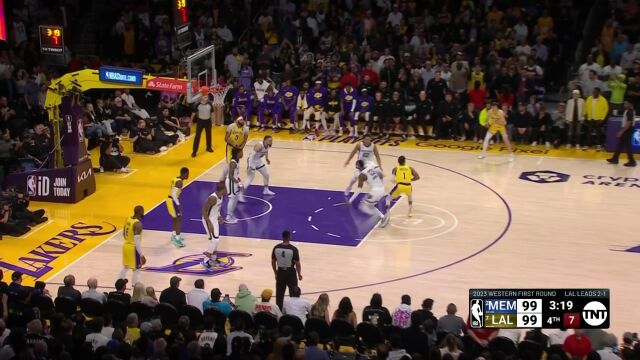 灰熊vs湖人 第4节英文原声回放