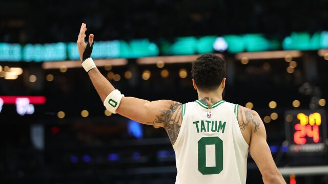 塔图姆vs热火集锦 20中10怒砍34分13篮板8助攻难救主