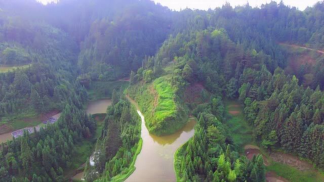 贵州农村这个头神似一个青龙出海,山体独特,是难得一见的好山头