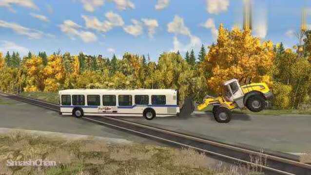 BeamNG DRIVE:列车事故模拟