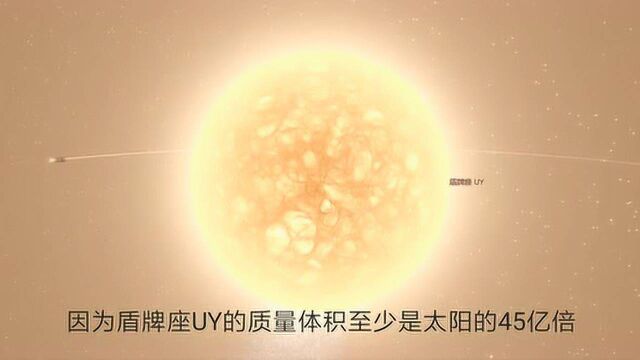 人类已知体积最大的恒星,红超巨星盾牌座UY